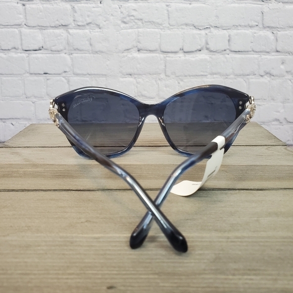 ?roberto Cavalli 55mm cat eye blue sunglasses NWT main image 4